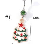 belly-button-piercing-ring-christma-collection-body-jewelry-4 belly button jewellery