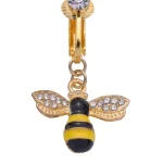 belly-button-piercing-ring-cute-bee-body-jewelry-7 belly button jewellery