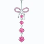 belly-button-piercing-ring-diamond-bow-body-jewelry-3 belly button jewellery