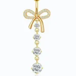 belly-button-piercing-ring-diamond-bow-body-jewelry-4 belly button jewellery