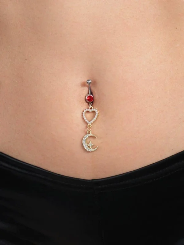 belly-button-piercing-ring-heart-moon-body-jewelry-1 belly button jewellery