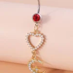 belly-button-piercing-ring-heart-moon-body-jewelry-3 belly button jewellery