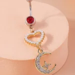 belly-button-piercing-ring-heart-moon-body-jewelry-4 belly button jewellery