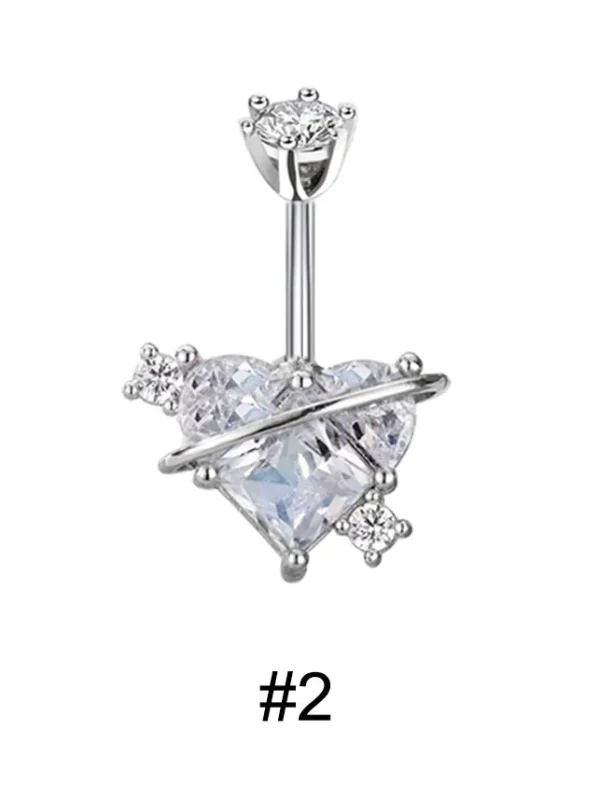 belly-button-piercing-ring-heart-rhinestone-body-jewelry-3 belly button jewellery