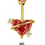 belly-button-piercing-ring-heart-rhinestone-body-jewelry-7 belly button jewellery