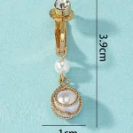 belly-button-piercing-ring-pearl-pendant-body-jewelry-2 belly button jewellery