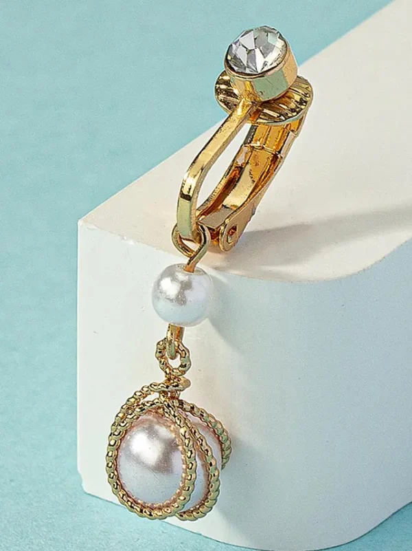 belly-button-piercing-ring-pearl-pendant-body-jewelry-4 belly button jewellery