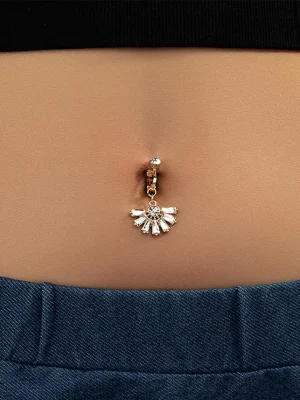 belly-button-piercing-ring-zircon-sun-body-jewelry-1 belly button jewellery