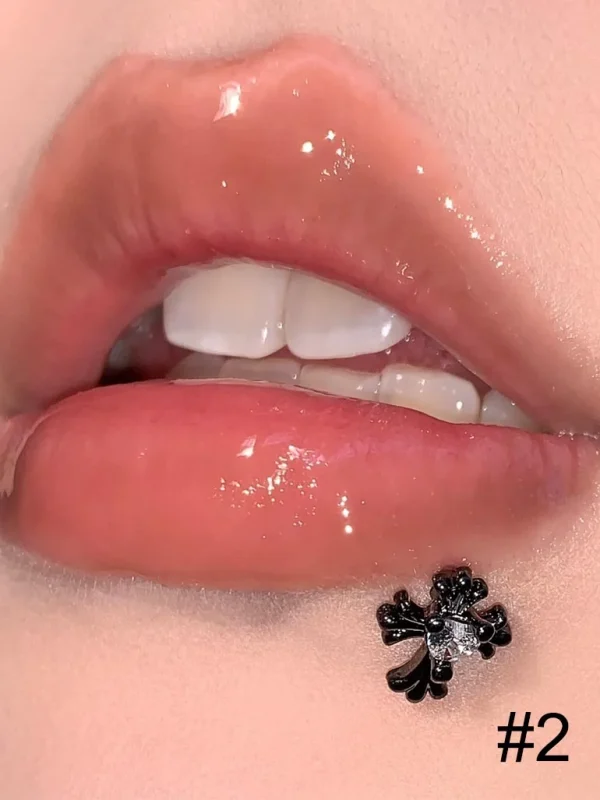 body-jewellery-cross-zircon-lip-piercing-studs-3 piercing jewelry