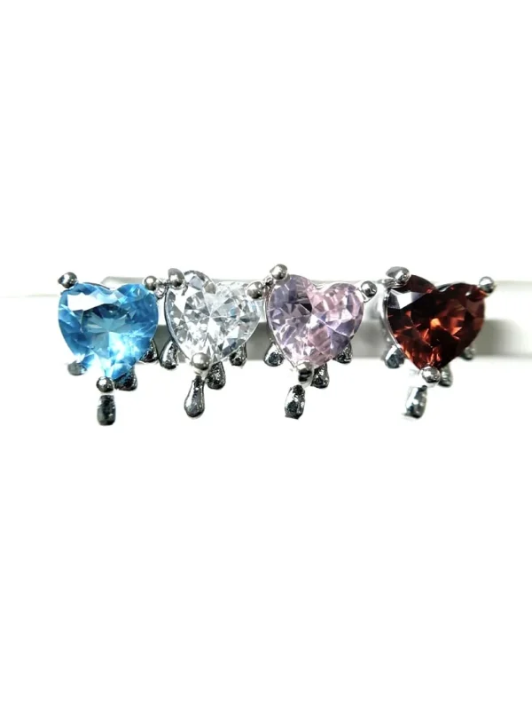 body-jewellery-heart-zircon-lip-piercing-studs-6 piercing jewelry