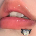 body-jewellery-opal-heart-lip-piercing-rings-1 piercing jewelry