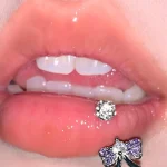 body-jewellery-zircon-bownot-lip-piercing-rings-4 piercing jewelry