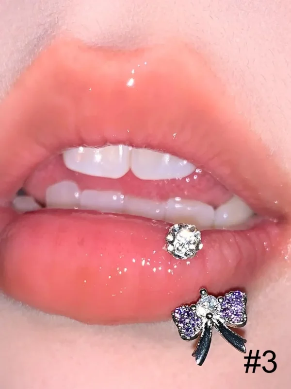 body-jewellery-zircon-bownot-lip-piercing-rings-4 piercing jewelry