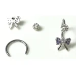 body-jewellery-zircon-bownot-lip-piercing-rings-6 Body Jewellery Zircon Bownot Lip Piercing Rings L111