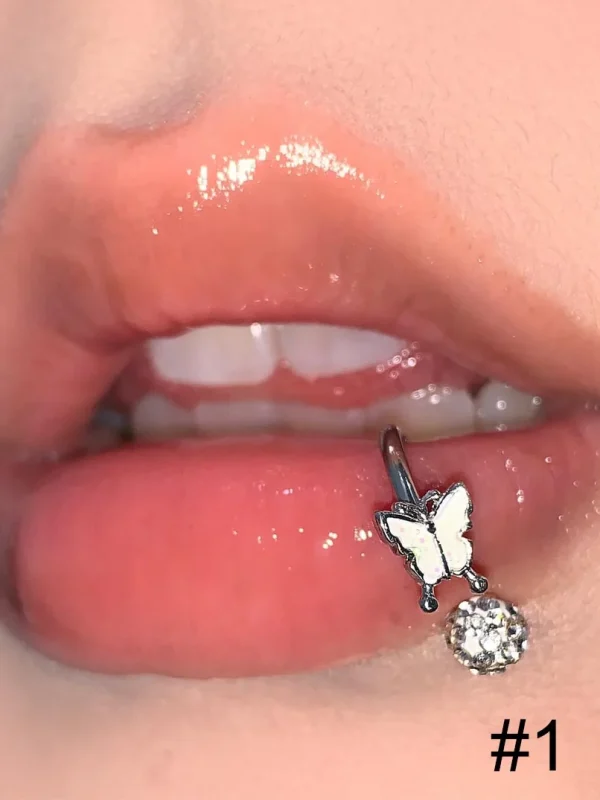 body-jewellery-zircon-butterfly-lip-piercing-rings-2 piercing jewelry