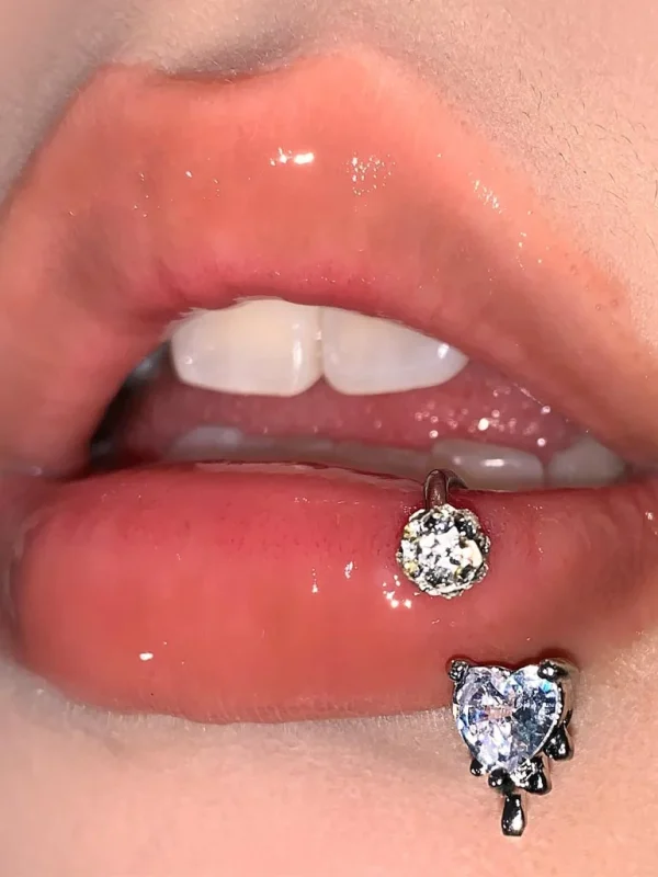 body-jewellery-zircon-heart-lip-piercing-rings-1 piercing jewelry