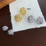 camellia-earring-golden-sliver-colors-5 sliver earrings