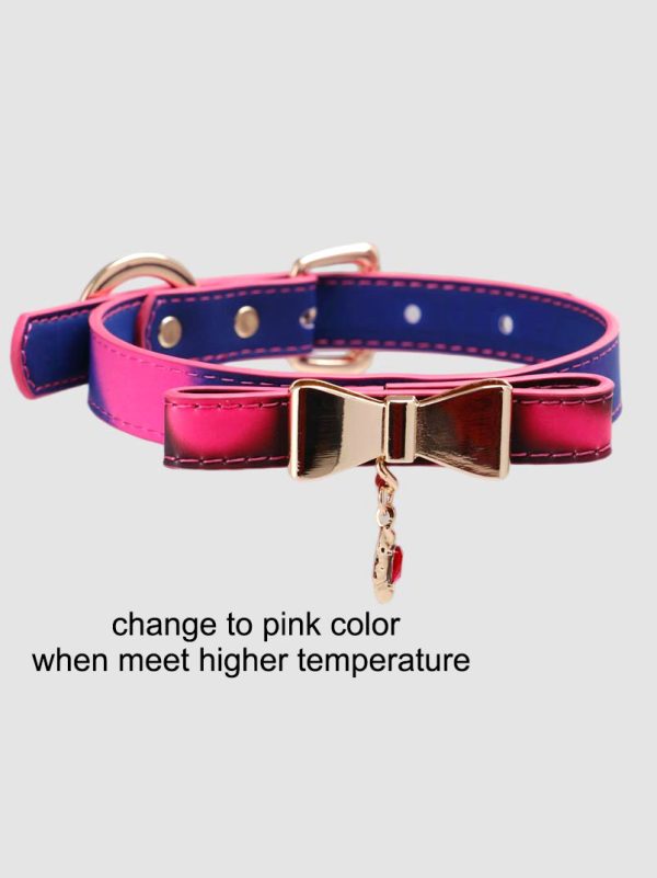 check-necklace-bow-collar-2 choker necklaces