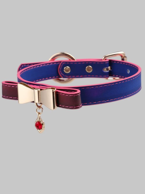 check-necklace-bow-collar-3 choker necklaces