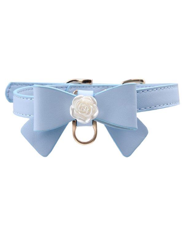 check-necklace-bow-rose-collar-4 choker necklaces