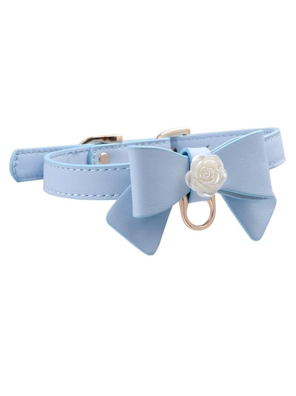 check-necklace-bow-rose-collar-5 choker necklaces