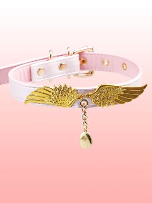 check-necklace-cute-angle-pink-collar-1 choker necklaces