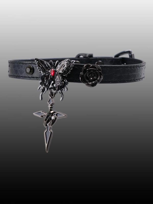 check-necklace-gothic-butterfly-collar-2 choker necklaces