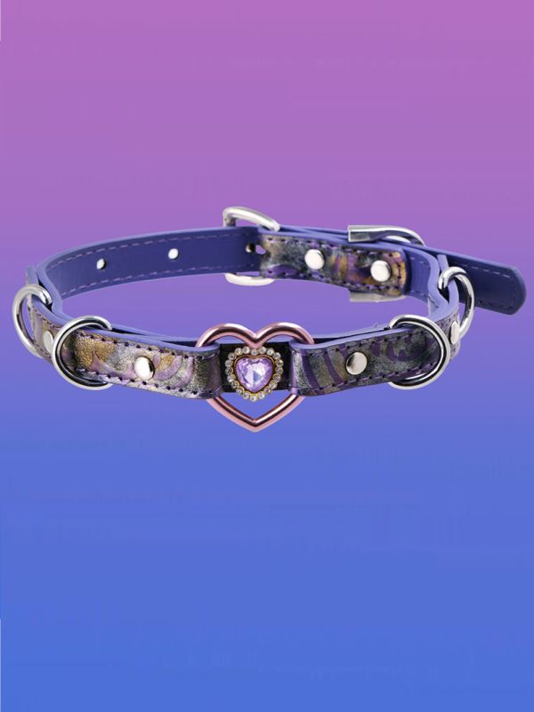 check-necklace-purple-hollow-heart-collar-1 choker necklaces
