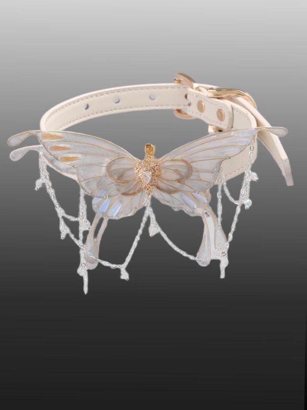 check-necklace-white-butterfly-collar-2 choker necklaces