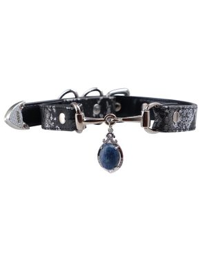 choker-necklace-blue-pendant-collar-1 choker necklaces