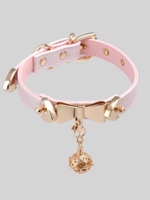 cute-choker-pink-bell-collar-1 cute collar