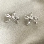 cute-earrings-metal-bow-desgin-3 bow earrings