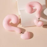 cute-earrings-question-mark-shape-6 cute ear studs