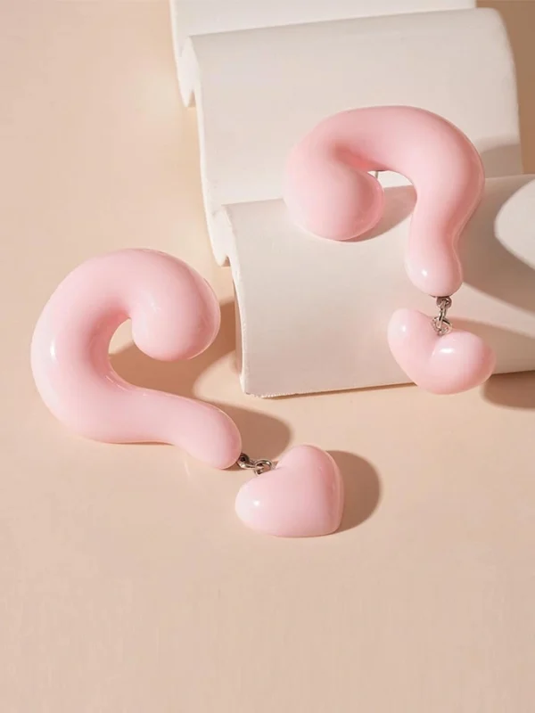 cute-earrings-question-mark-shape-6 cute ear studs