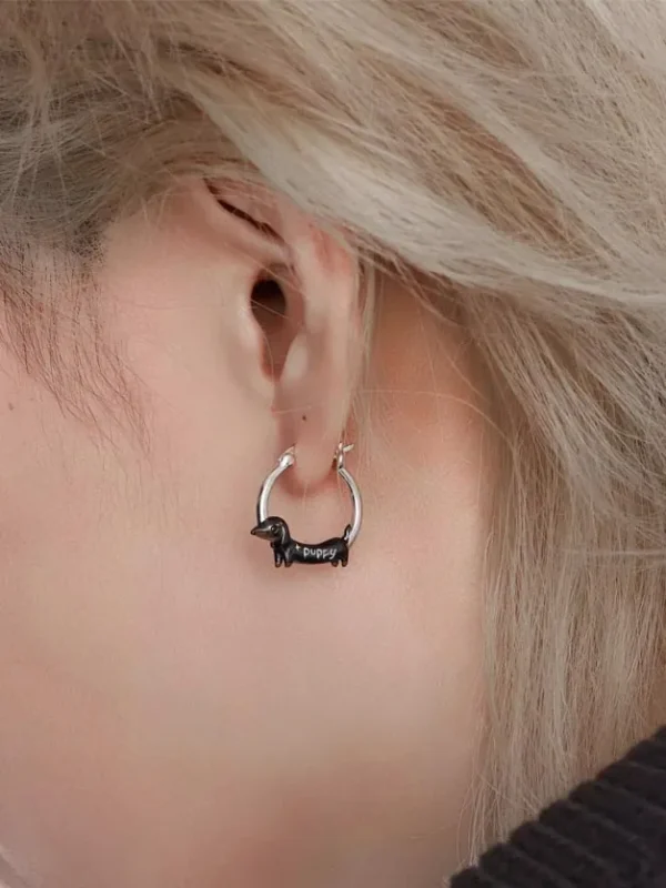 ear-piercing-jewelry-cute-dachshund-ear-ring-2 ear jewellery
