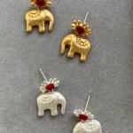 ear-piercing-jewelry-cute-elephant-ear-studs-3 gold earrings
