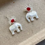 ear-piercing-jewelry-cute-elephant-ear-studs-4 sliver earrings