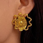 ear-piercing-jewelry-rising-sun-ear-studs-1 gold earrings