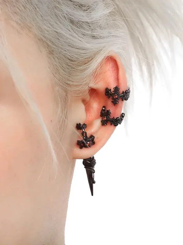 ear-piercing-jewelry-rose-sword-ear-studs-2 ear jewellery
