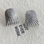 ear-piercing-jewelry-water-ripples-ear-studs-5 sliver earrings