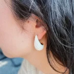 ear-piercing-jewelry-white-shell-ear-studs-4 vintage earrings