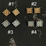 enamel-earrings-square-weaving-4 vintage earrings