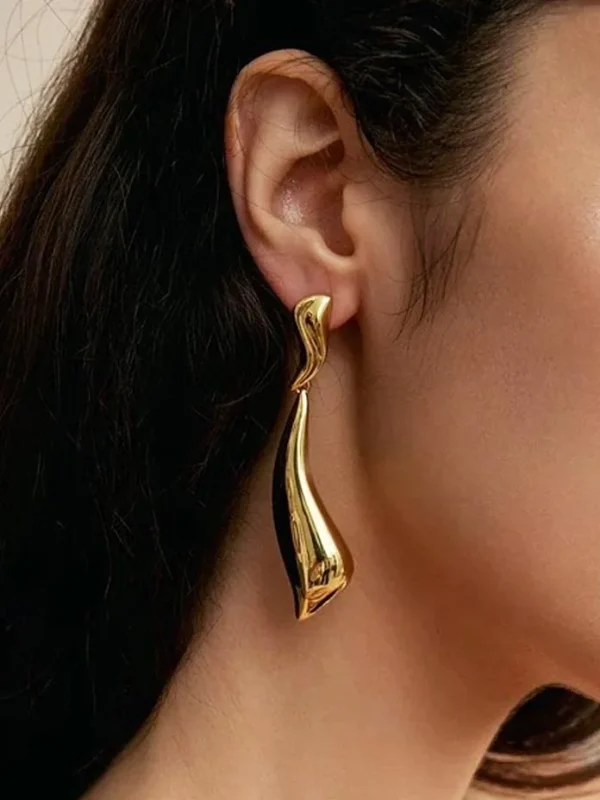 esarrings-fashion-long-line-shape-2 gold ear studs