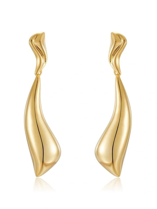 esarrings-fashion-long-line-shape-5 gold ear studs
