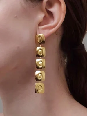 gold-earrings-5-squares-long-style-1 basic earrings