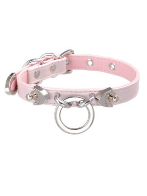 leather-subculture-choker-pink-collar-1 choker necklaces