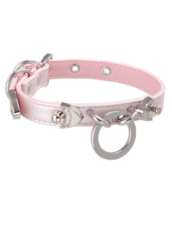 leather-subculture-choker-pink-collar-3 choker necklaces