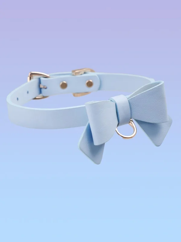 luxury-leather-cute-bow-choker-5 cute choker