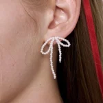 pearl-earrings-cute-bow-1 cute earrings