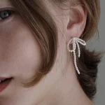 pearl-earrings-cute-bow-2 cute earrings